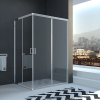 Душевой угол раздвижной прямоугольный RV10-11080-01-C5 1100x800x1950 Цвет профиля Хром Стекло Прозрачное Veconi