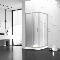 Душевой угол раздвижной квадратный Veconi  RV83-90-01-C5 900x900x1950