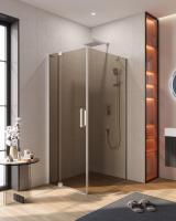 Душевой уголок прямоугольный.     SLIDER-AH-1-100-70/80-BR-Cr (700-800)x1000x1950 Cezares