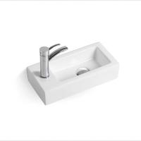 Раковина керамическая, подвесная VBS-133L 370х180х90 белый Vincea