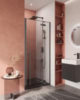 Душевая дверь в проём LINER-B-12-90-C-NERO-R 900x1950 Cezares